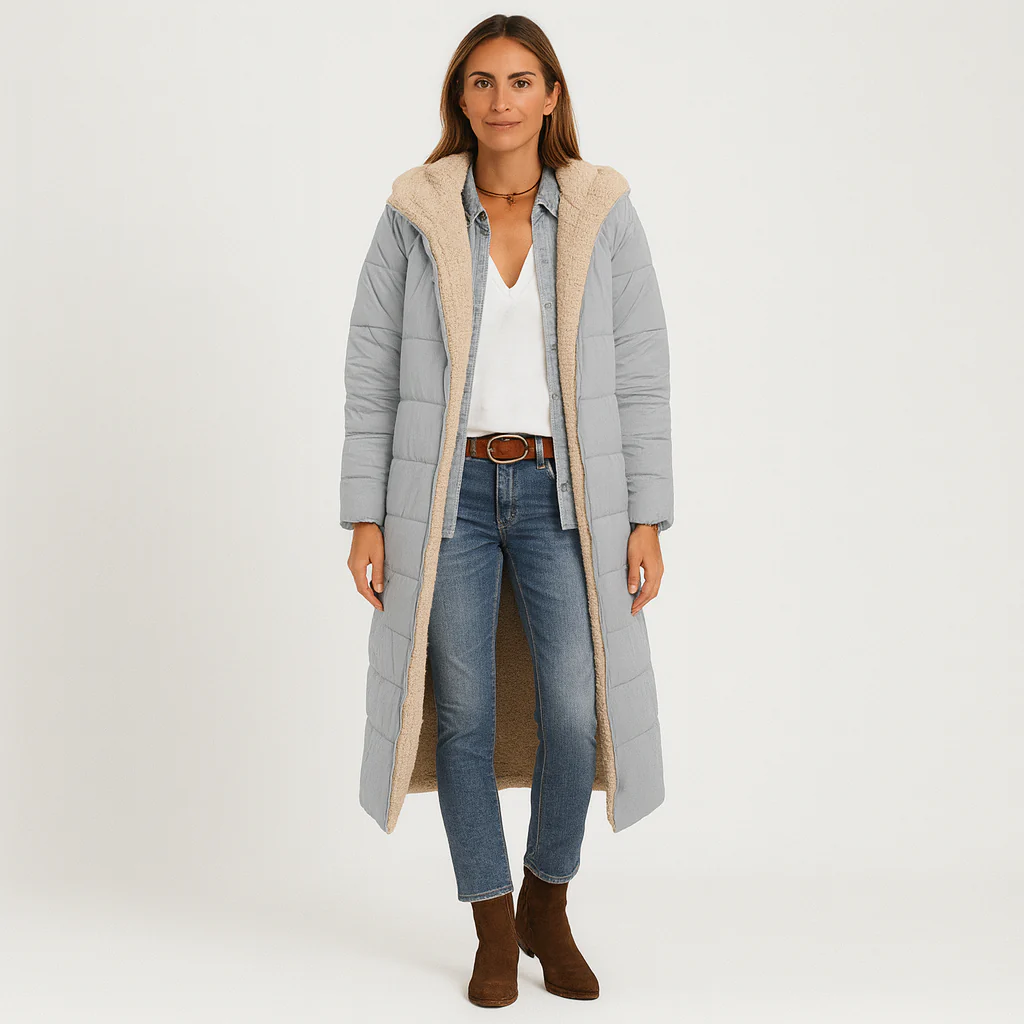 Amara | Wendbarer Wintermantel mit flauschiger Kapuze für Damen - Image 2