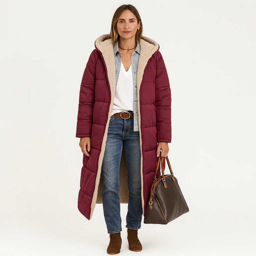 Amara | Wendbarer Wintermantel mit flauschiger Kapuze für Damen - Image 4