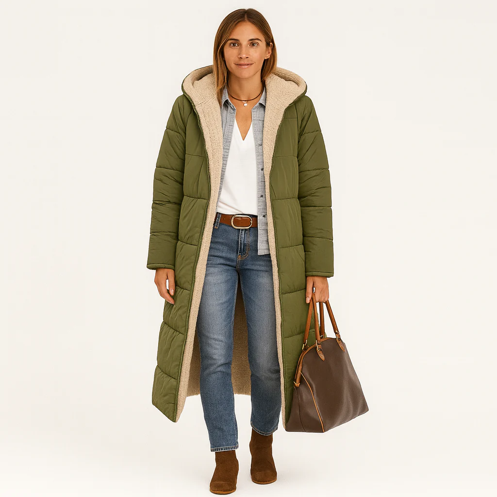 Amara | Wendbarer Wintermantel mit flauschiger Kapuze für Damen - Image 5
