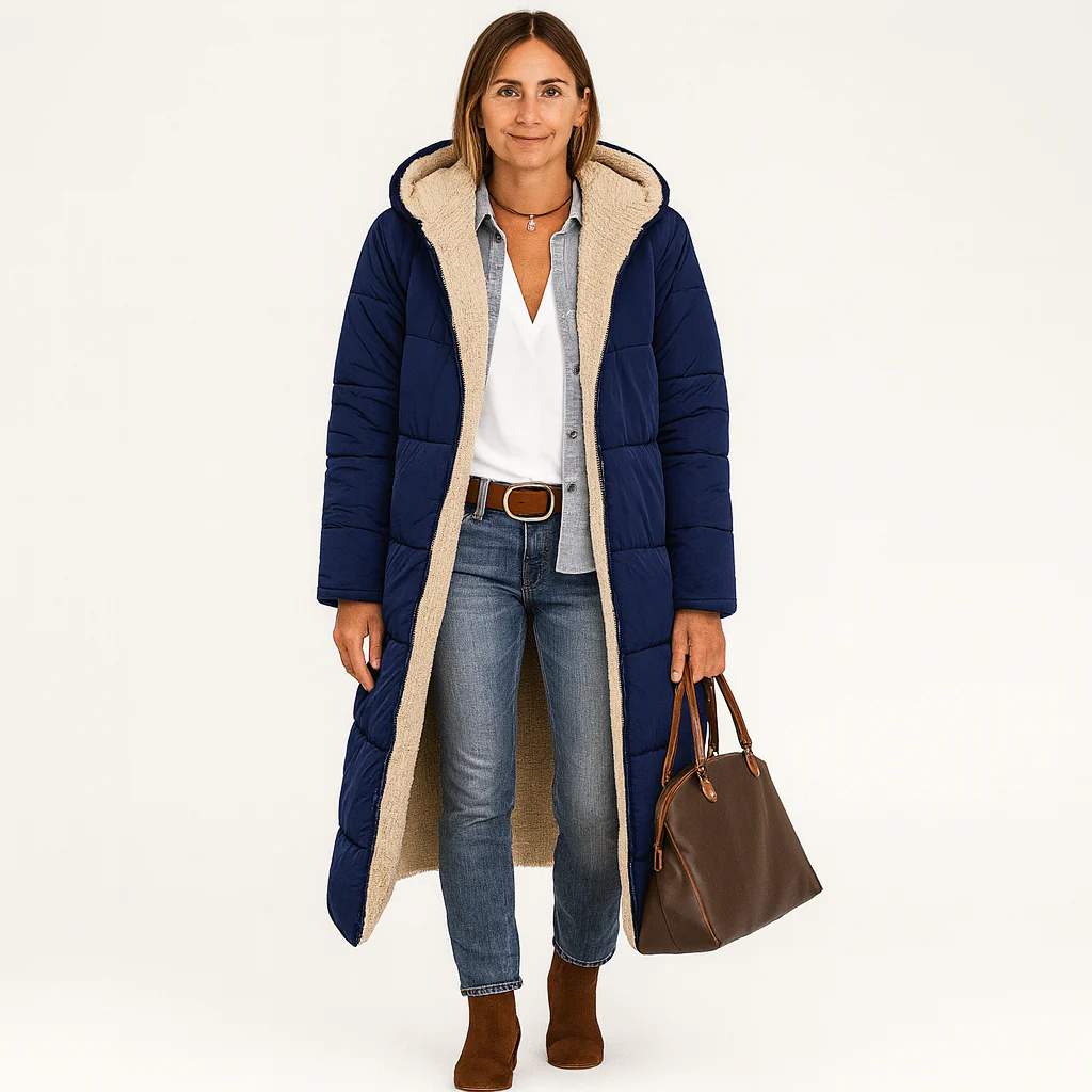 Amara | Wendbarer Wintermantel mit flauschiger Kapuze für Damen - Image 6