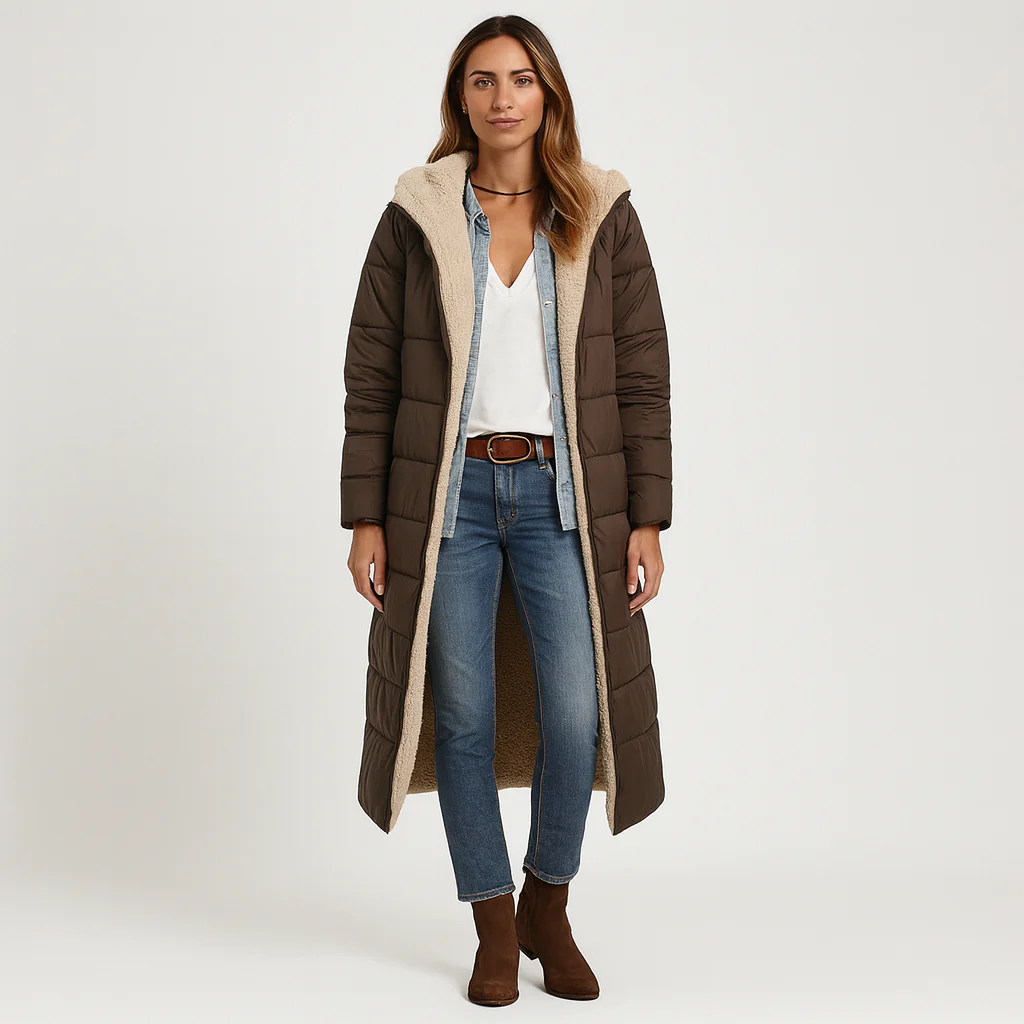Amara | Wendbarer Wintermantel mit flauschiger Kapuze für Damen - Image 7