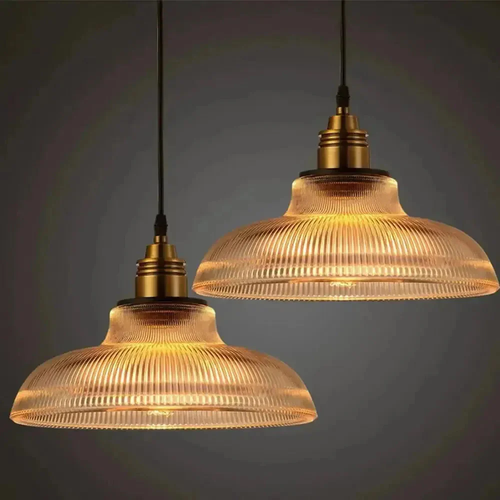 AmberGlow – Vintage-inspirierte Glaspendellampe für eine warme und stilvolle Atmosphäre - Image 3