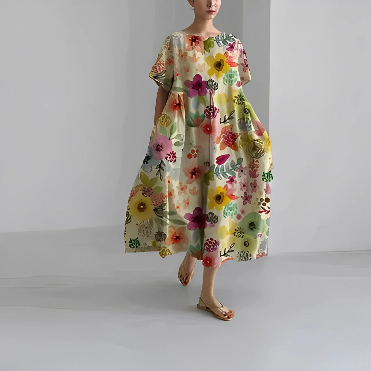 Amelia | Bohemian Blumen Damenkleid - Image 5