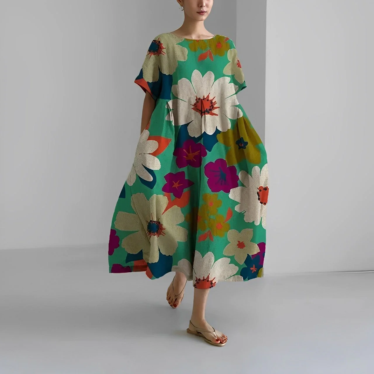 Amelia | Bohemian Blumen Damenkleid - Image 6