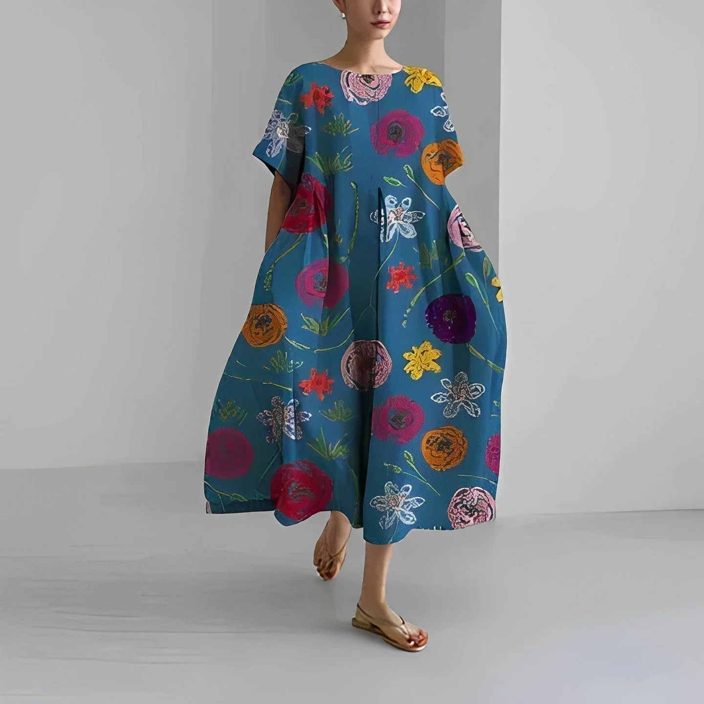 Amelia | Bohemian Blumen Damenkleid - Image 7