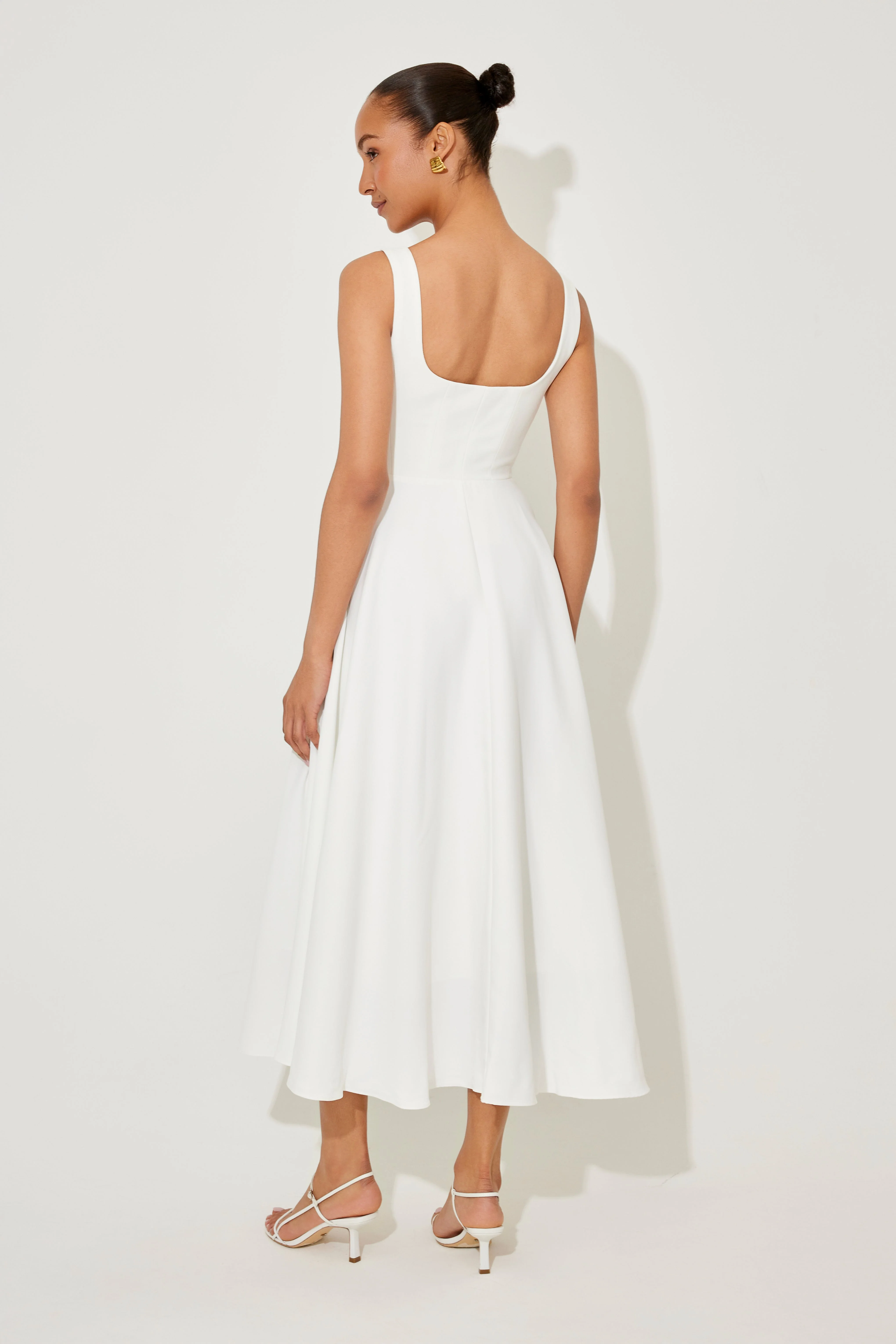 Amelia | Zeitloses, fließendes Midikleid