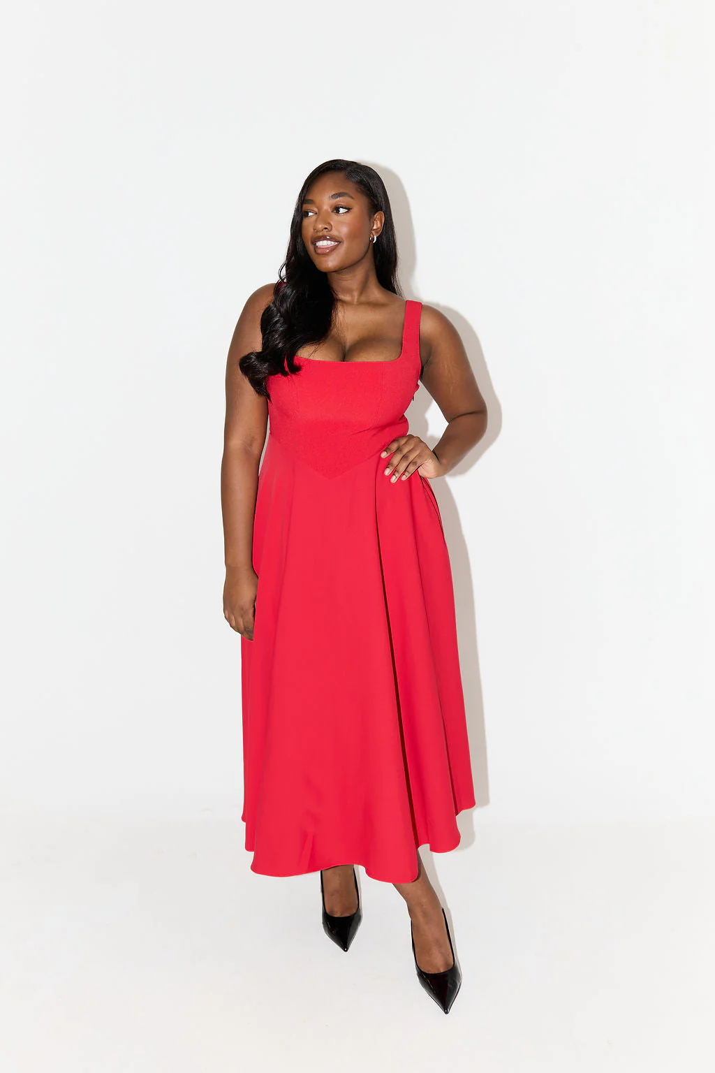 Amelia | Zeitloses, fließendes Midikleid - Image 10