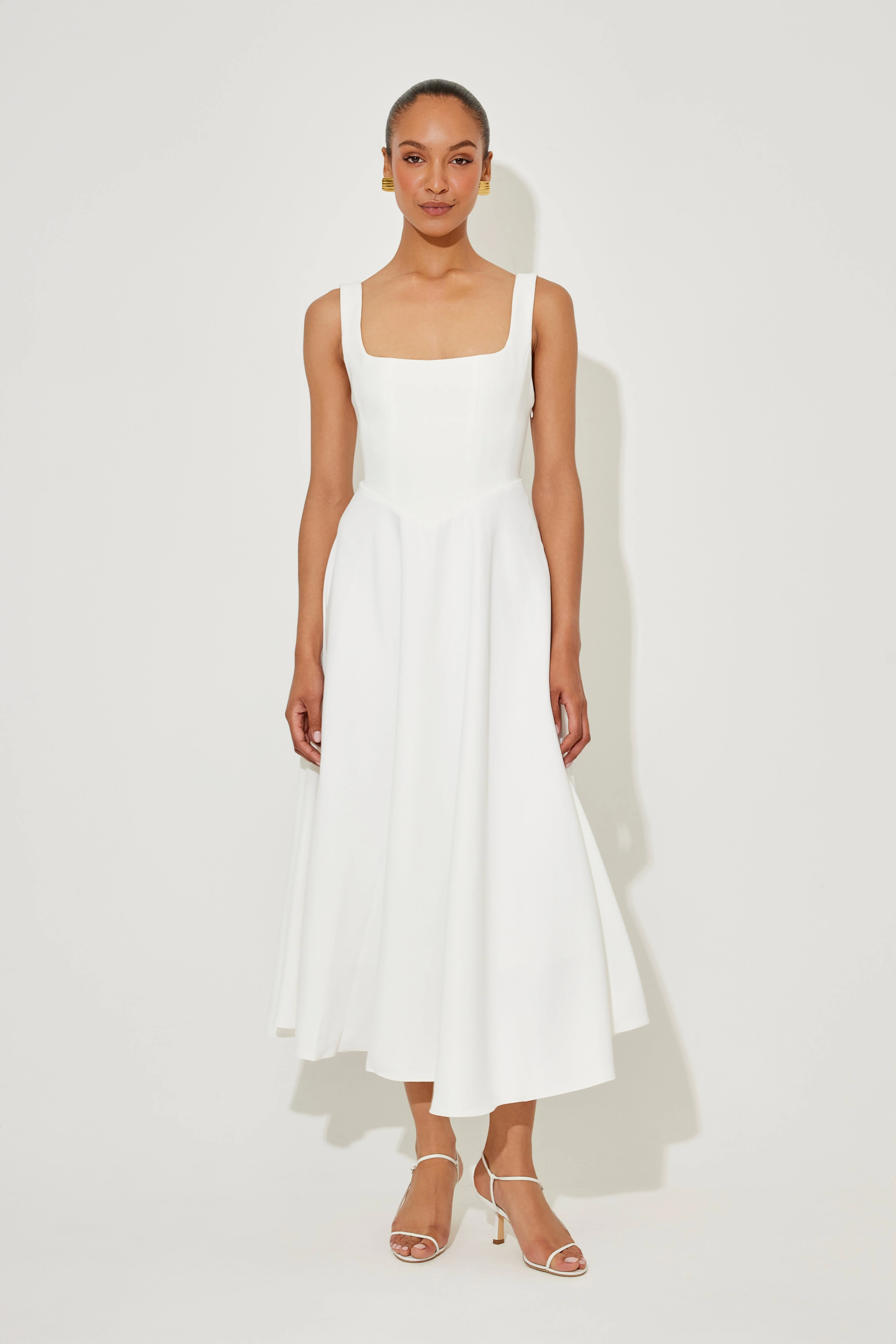 Amelia | Zeitloses, fließendes Midikleid - Image 16