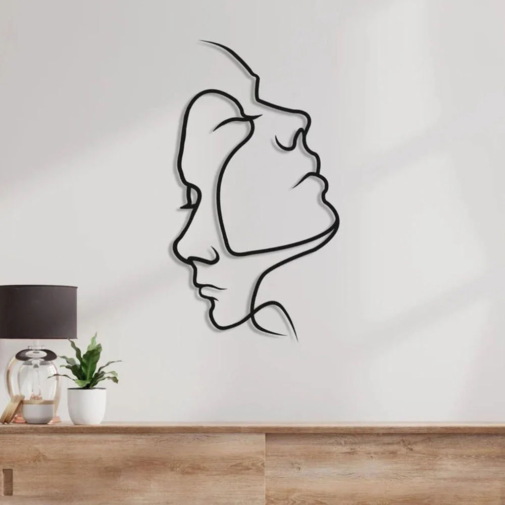 AmoraLine – Minimalistische Wanddekoration mit abstraktem Ausdruck von Liebe - Image 4