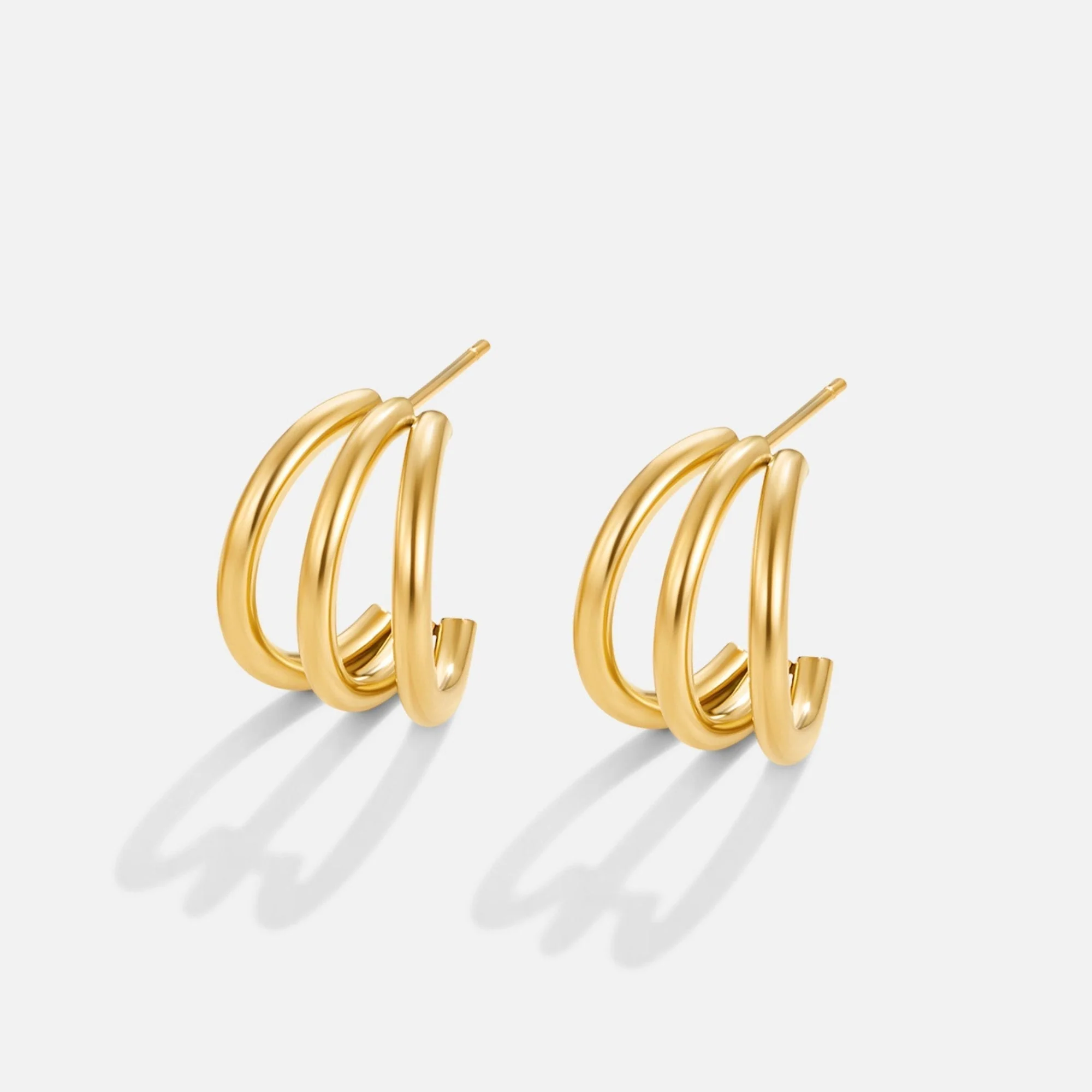 Ana Triple Gold Ohrringe - Image 4