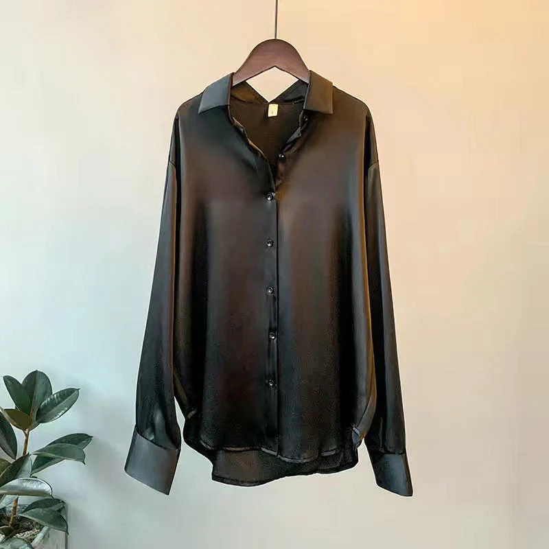 Andrea | Elegante klassische Bluse aus 100 % Seide - Image 4