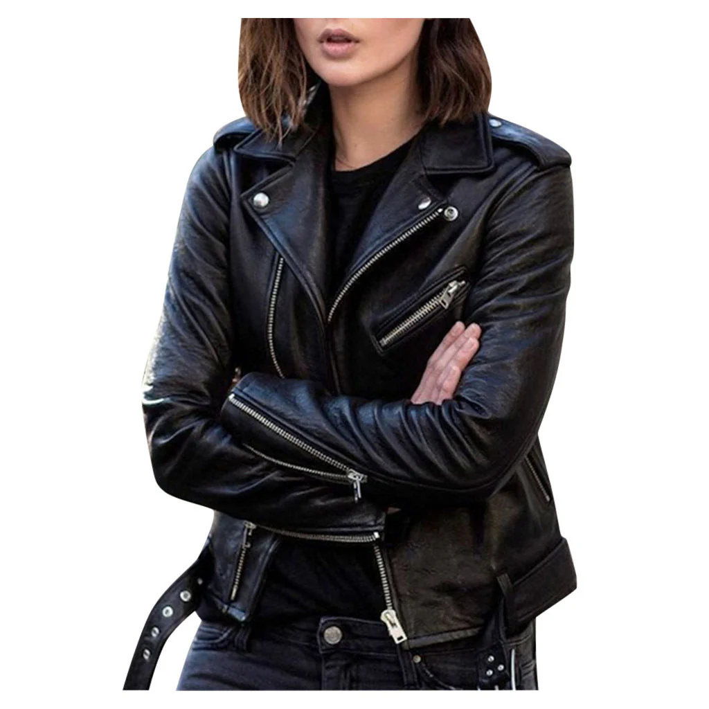 Andrea | Lässige Bikerjacke für mit Reißverschluss - Image 2