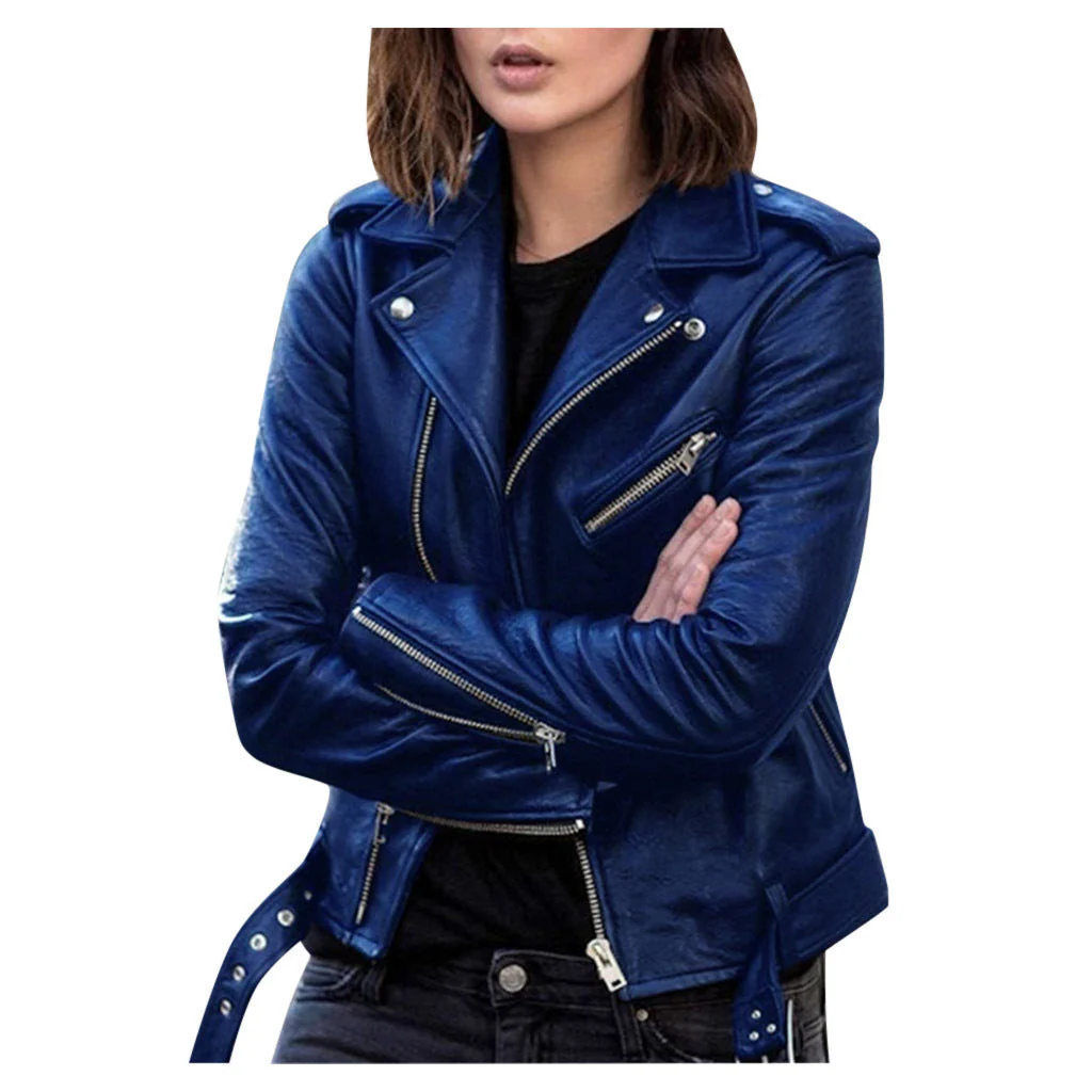 Andrea | Lässige Bikerjacke für mit Reißverschluss - Image 3