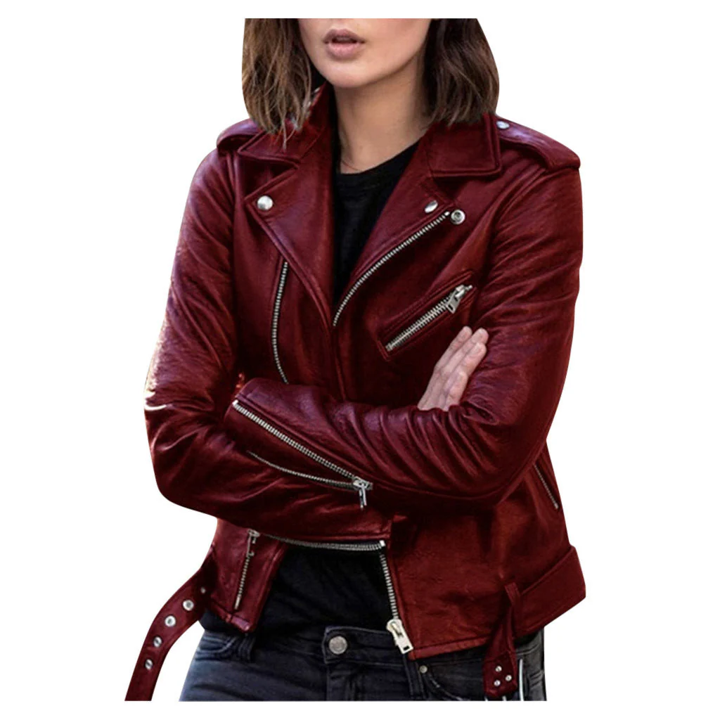 Andrea | Lässige Bikerjacke für mit Reißverschluss - Image 4