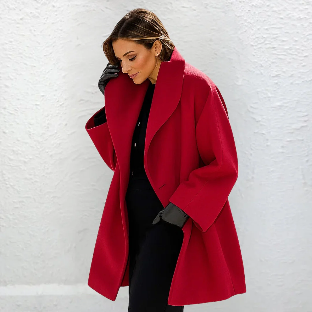Anja™ | Eleganter langer Wollmantel - Image 2