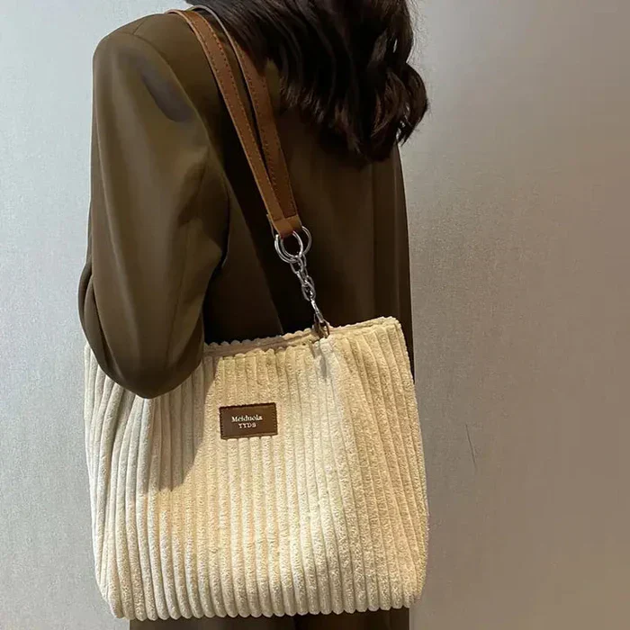 ANKE - CORDTASCHE MIT VERSTELLBAREN RIEMEN - Image 4