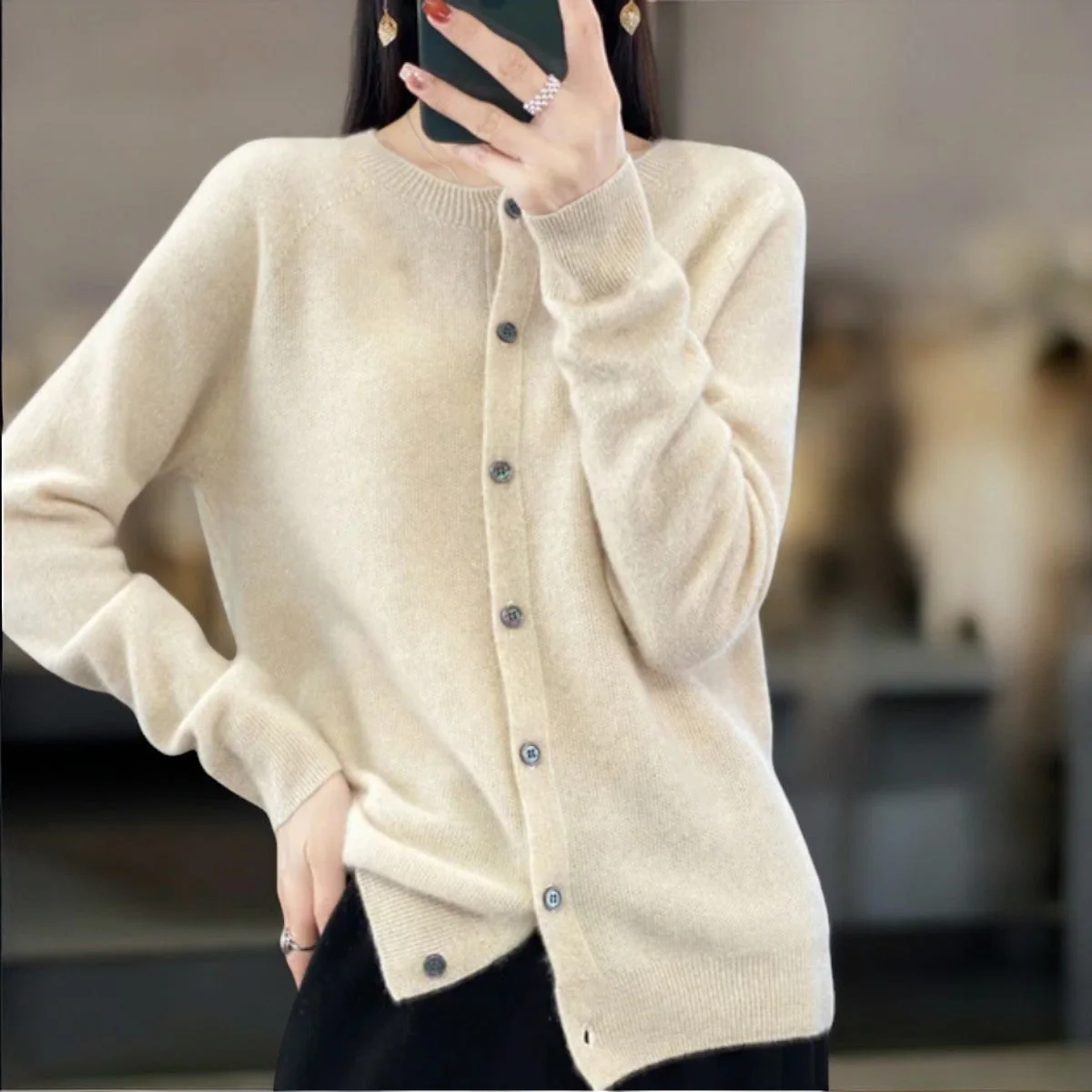 Anna | Kaschmir-Merinowolle Cardigans - Image 4