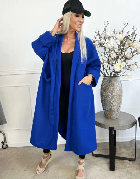 Annah - übergroßer mantel mit klaren nähten und taschen - Image 7