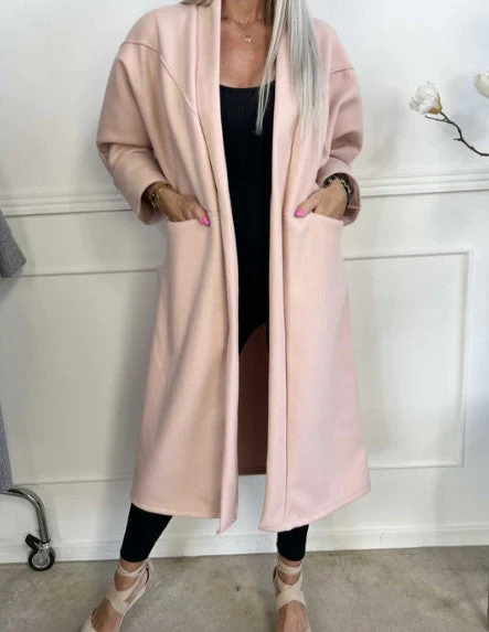 Annah - übergroßer mantel mit klaren nähten und taschen - Image 9