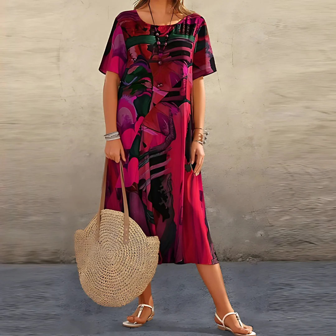 Annelies | Bequemes & Feminines Blumen Damenkleid - Image 4