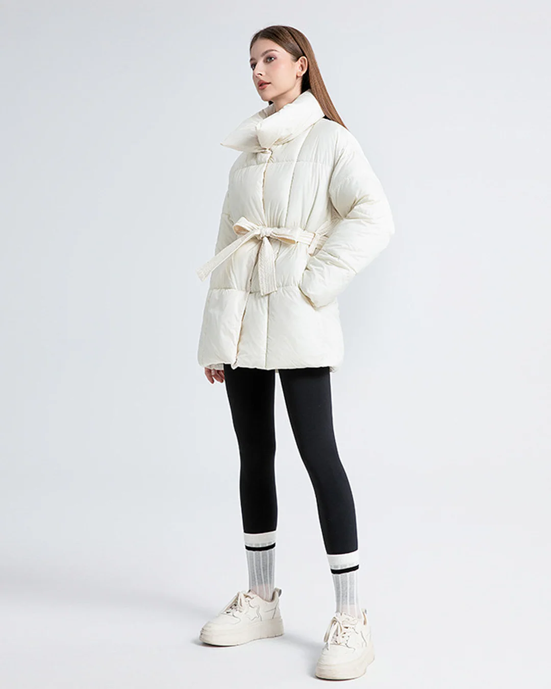 Anneliese | Steppjacke mit Gürtel - Image 2
