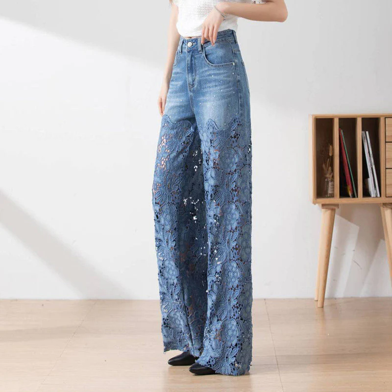 Annelore™ Schicke Spitzen-Jeans - Image 5
