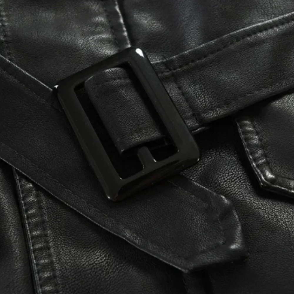 Anton® | Elegante lange Motorradjacke aus Leder - Image 6