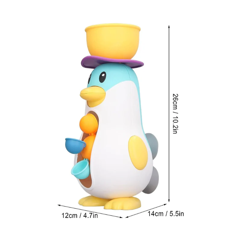 AquaPals | Badespielzeug und Wasserspielstation mit Pinguinmotiv für Kleinkinder - Image 3