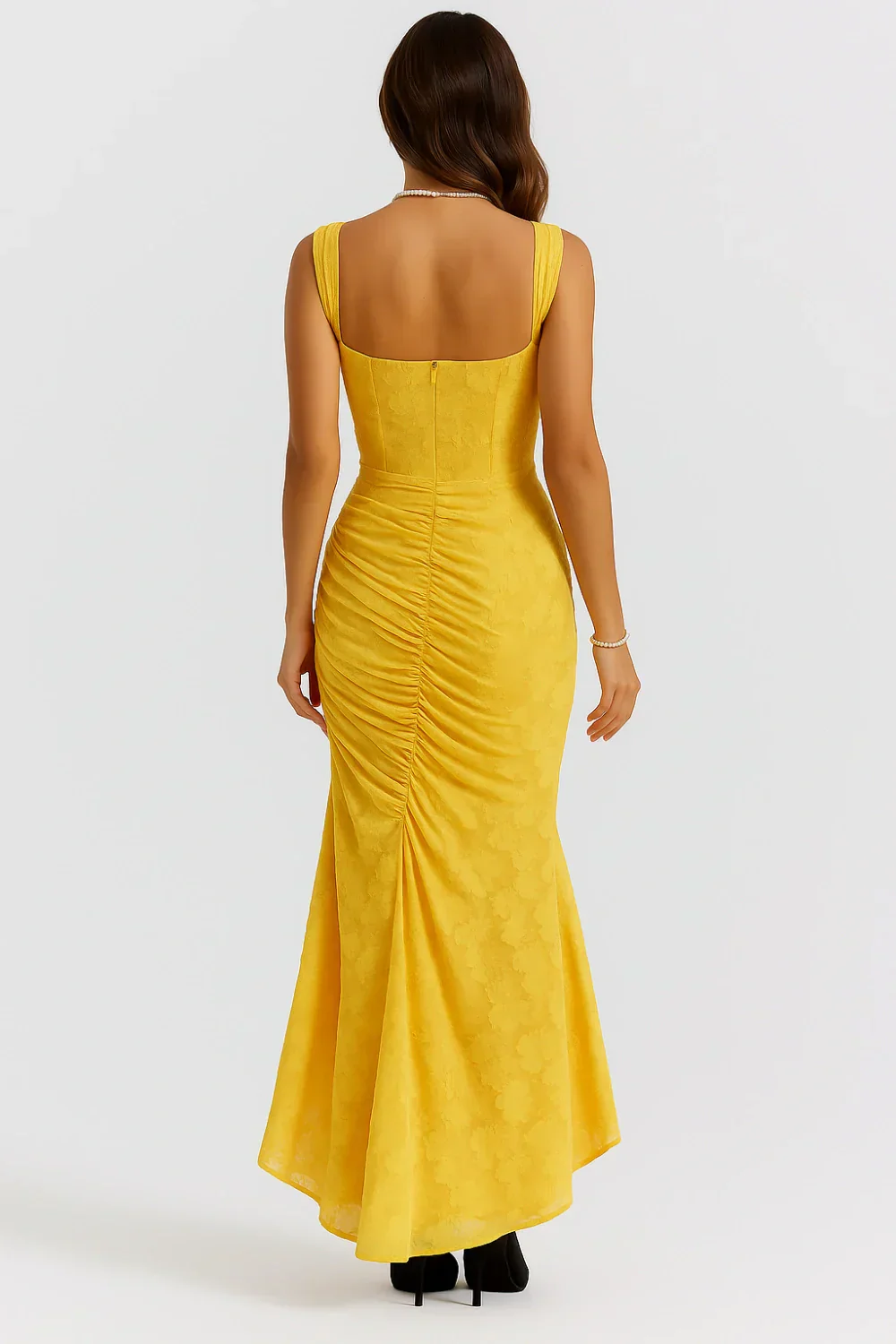 Annika | Damen Korsett Maxikleid Rüschen – Elegantes Korsett Maxi Kleid 2026 - Image 12