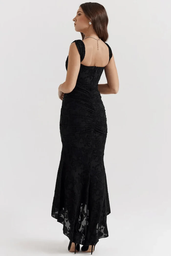 Annika | Damen Korsett Maxikleid Rüschen – Elegantes Korsett Maxi Kleid 2026 - Image 3