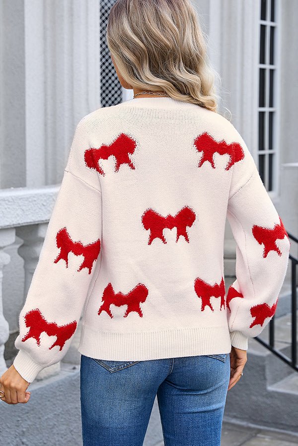 Arabella Strickpullover mit Mini-Schleifen-Details