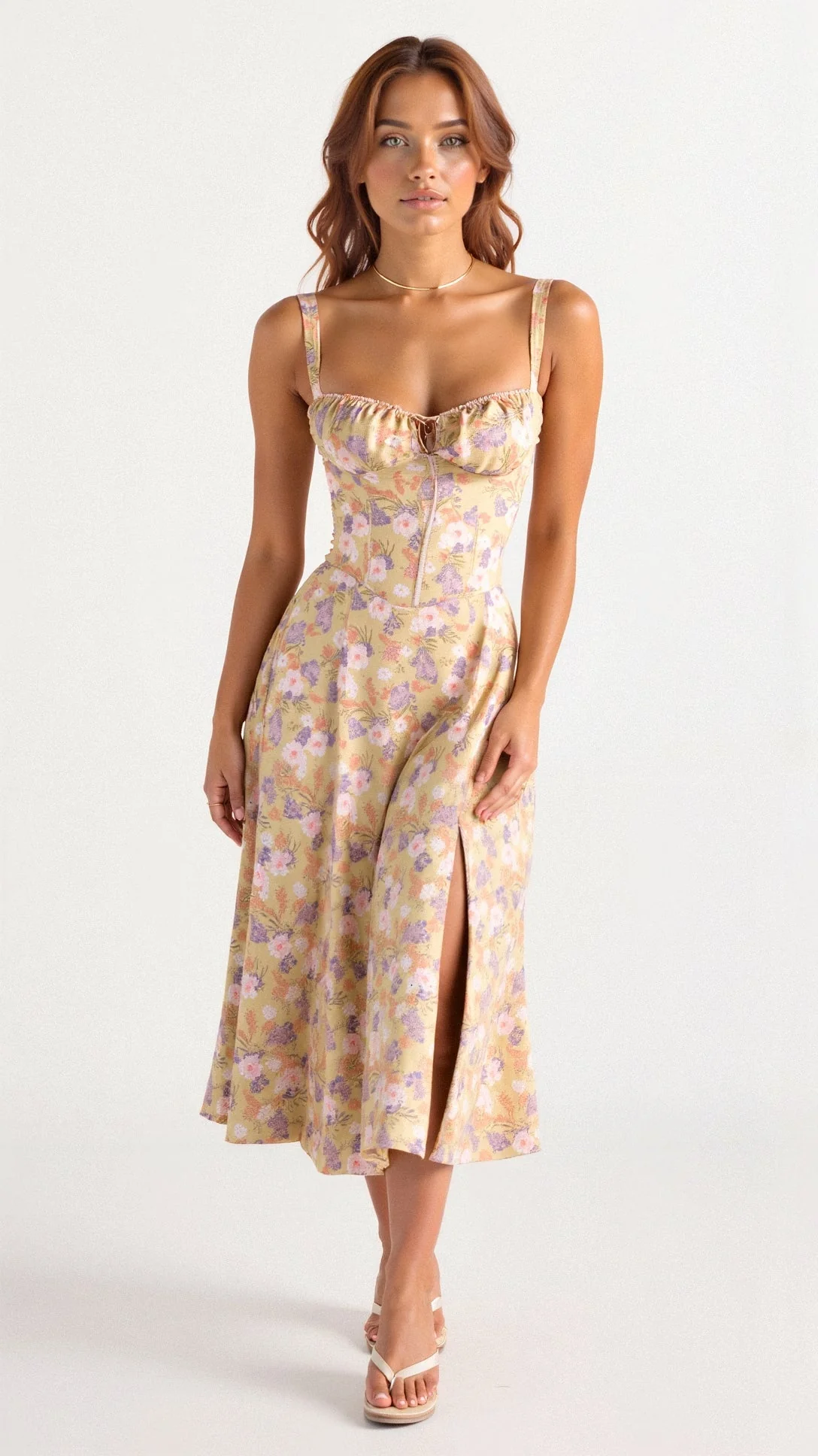 Arabella Tailliertes Damenkleid mit Schnürung und Herzausschnitt - Image 9