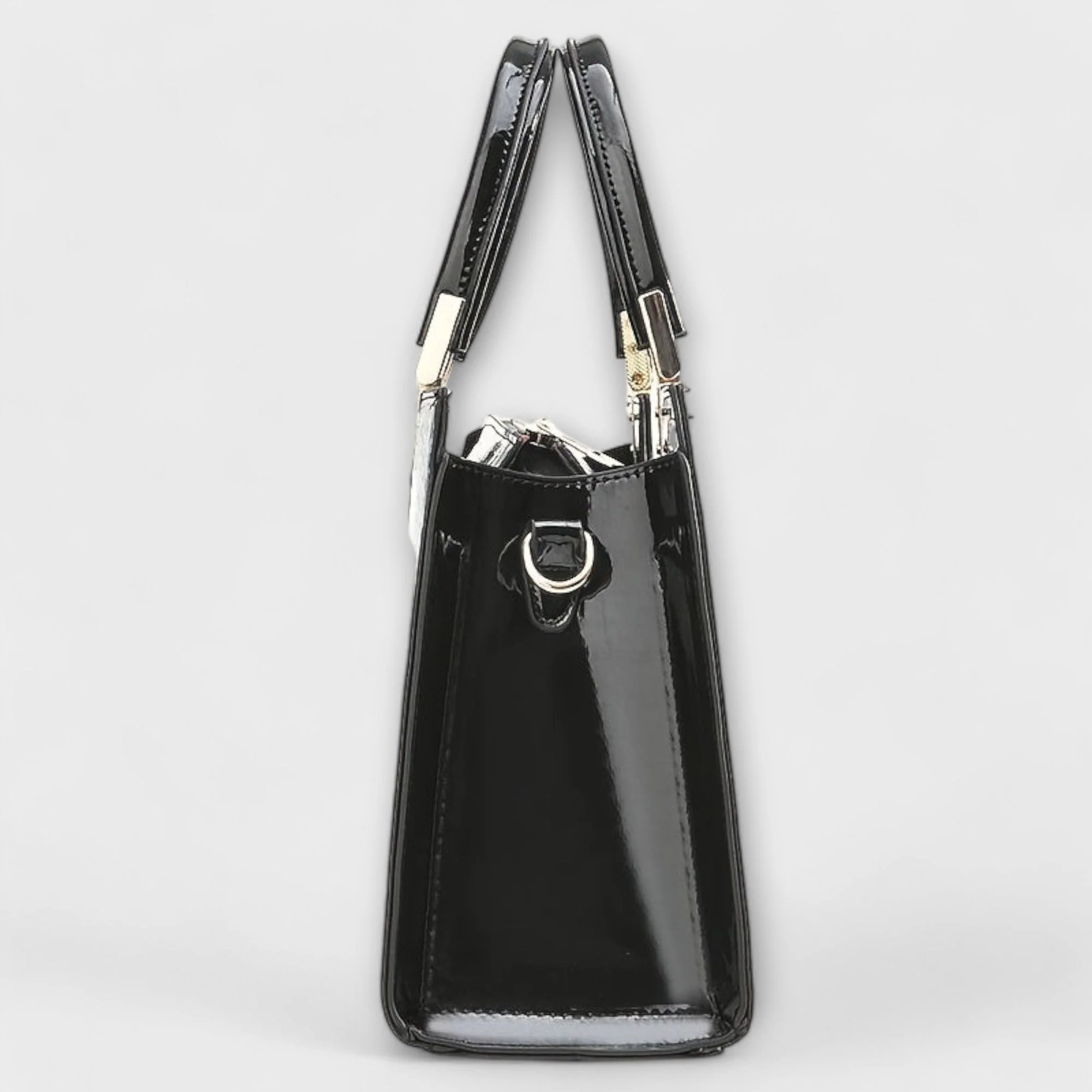 Aralune - Glänzende Handtasche im Krokodil-Prägung - Image 4