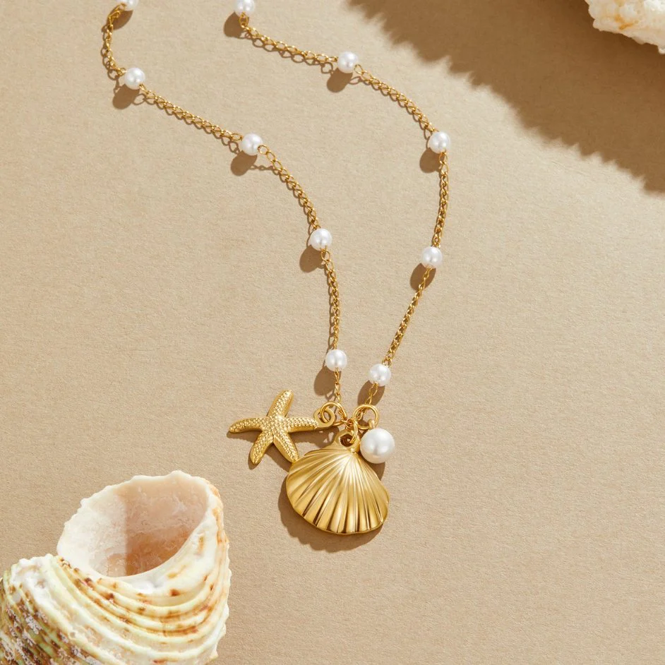 Aria Shell Charm Halskette - Image 4