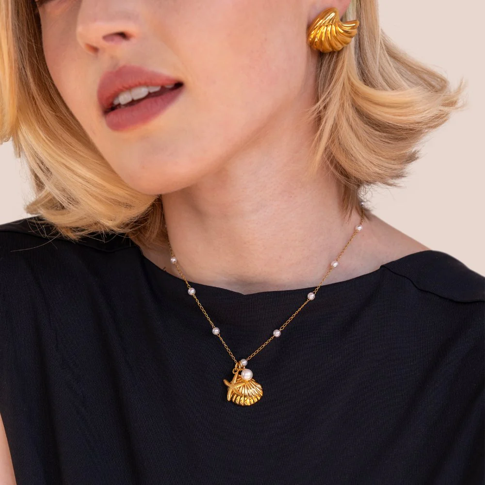 Aria Shell Charm Halskette - Image 6