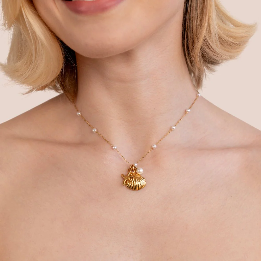 Aria Shell Charm Halskette - Image 7