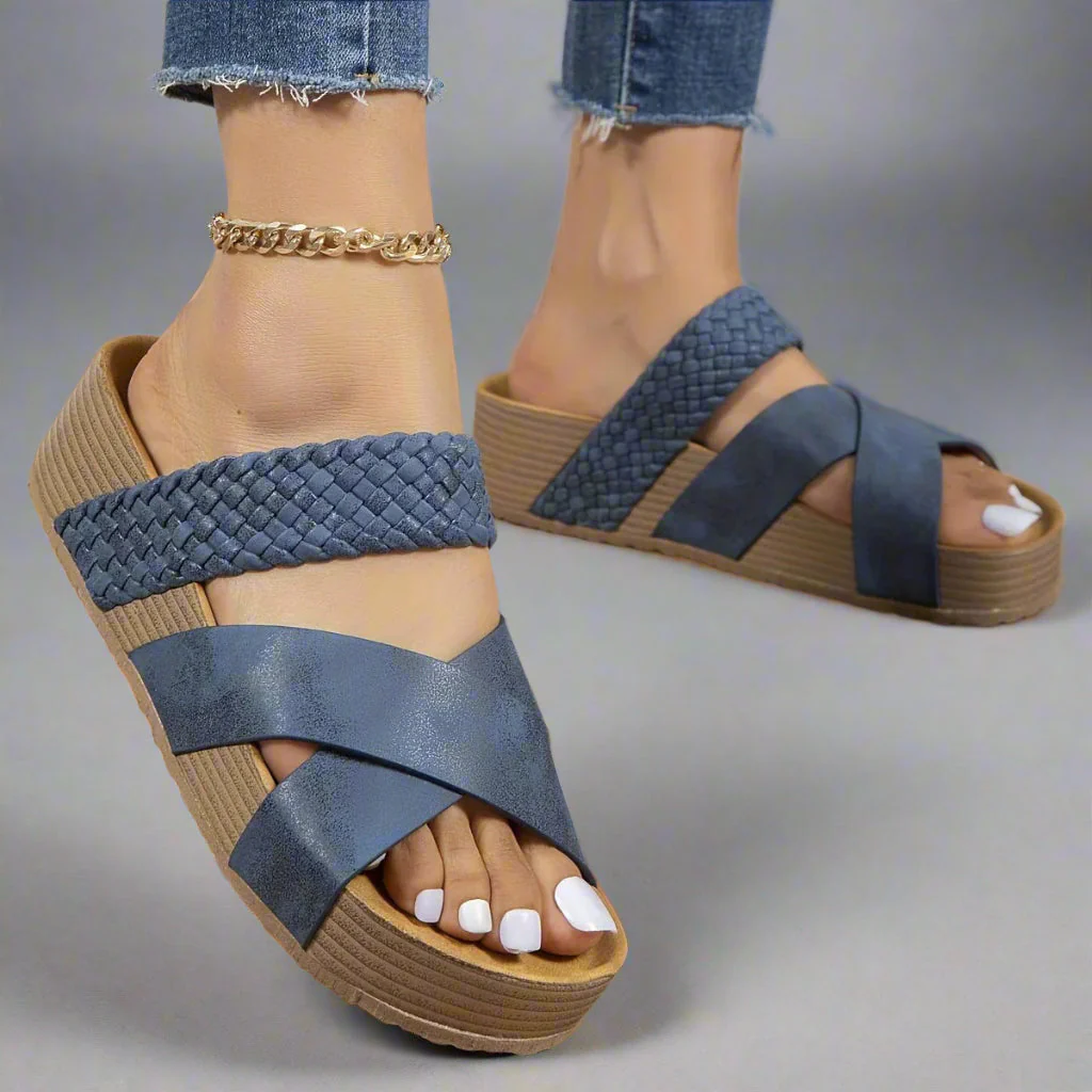 Ariana | Geflochtene Plateausandalen mit orthopädischem Komfort - Image 4