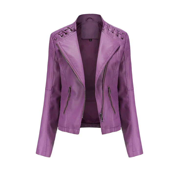 Arline - pu-lederjacke mit reibverschluss - Image 10