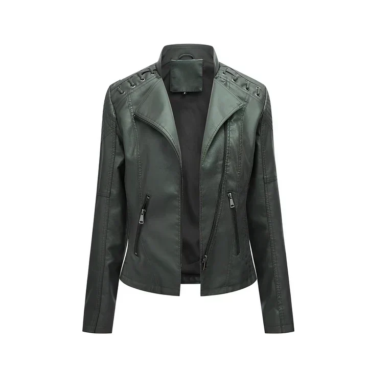 Arline - pu-lederjacke mit reibverschluss - Image 11