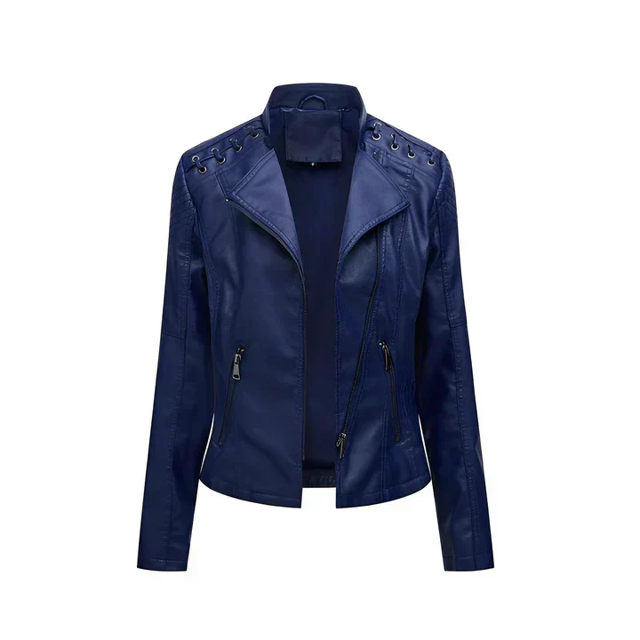 Arline - pu-lederjacke mit reibverschluss - Image 12