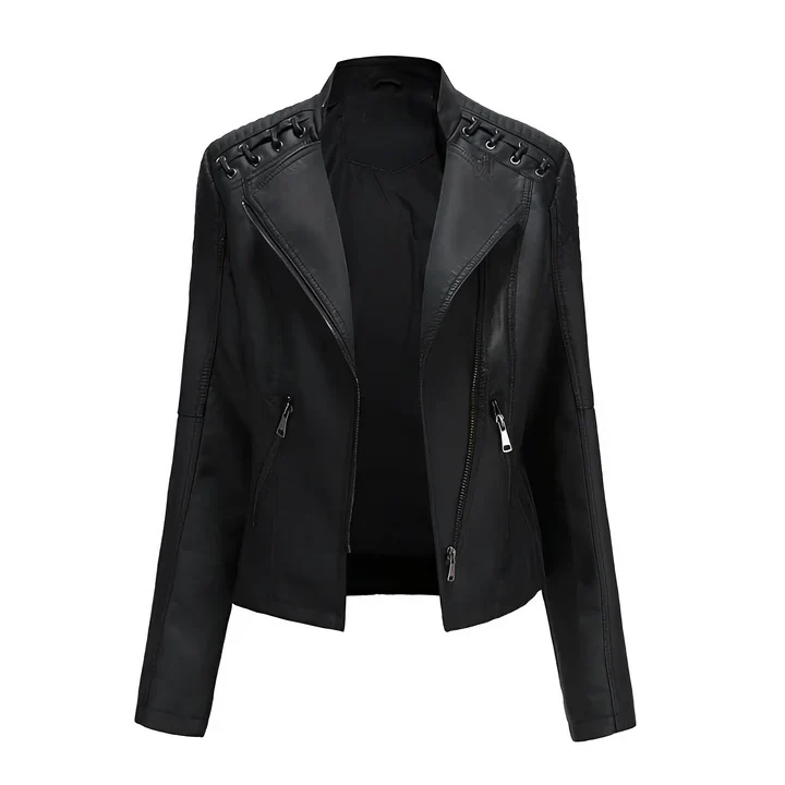 Arline - pu-lederjacke mit reibverschluss - Image 2