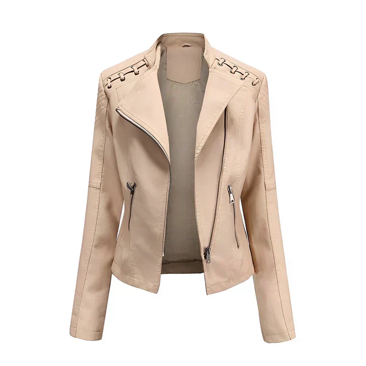 Arline - pu-lederjacke mit reibverschluss - Image 4