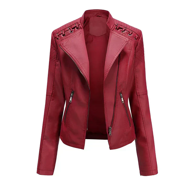 Arline - pu-lederjacke mit reibverschluss - Image 5