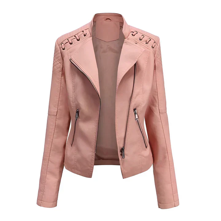 Arline - pu-lederjacke mit reibverschluss - Image 6