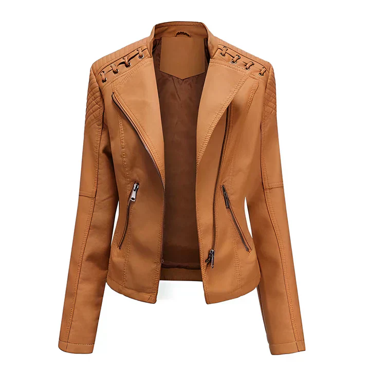 Arline - pu-lederjacke mit reibverschluss - Image 7