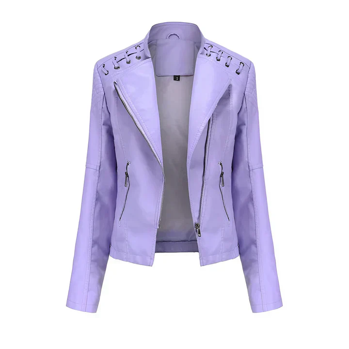 Arline - pu-lederjacke mit reibverschluss - Image 8
