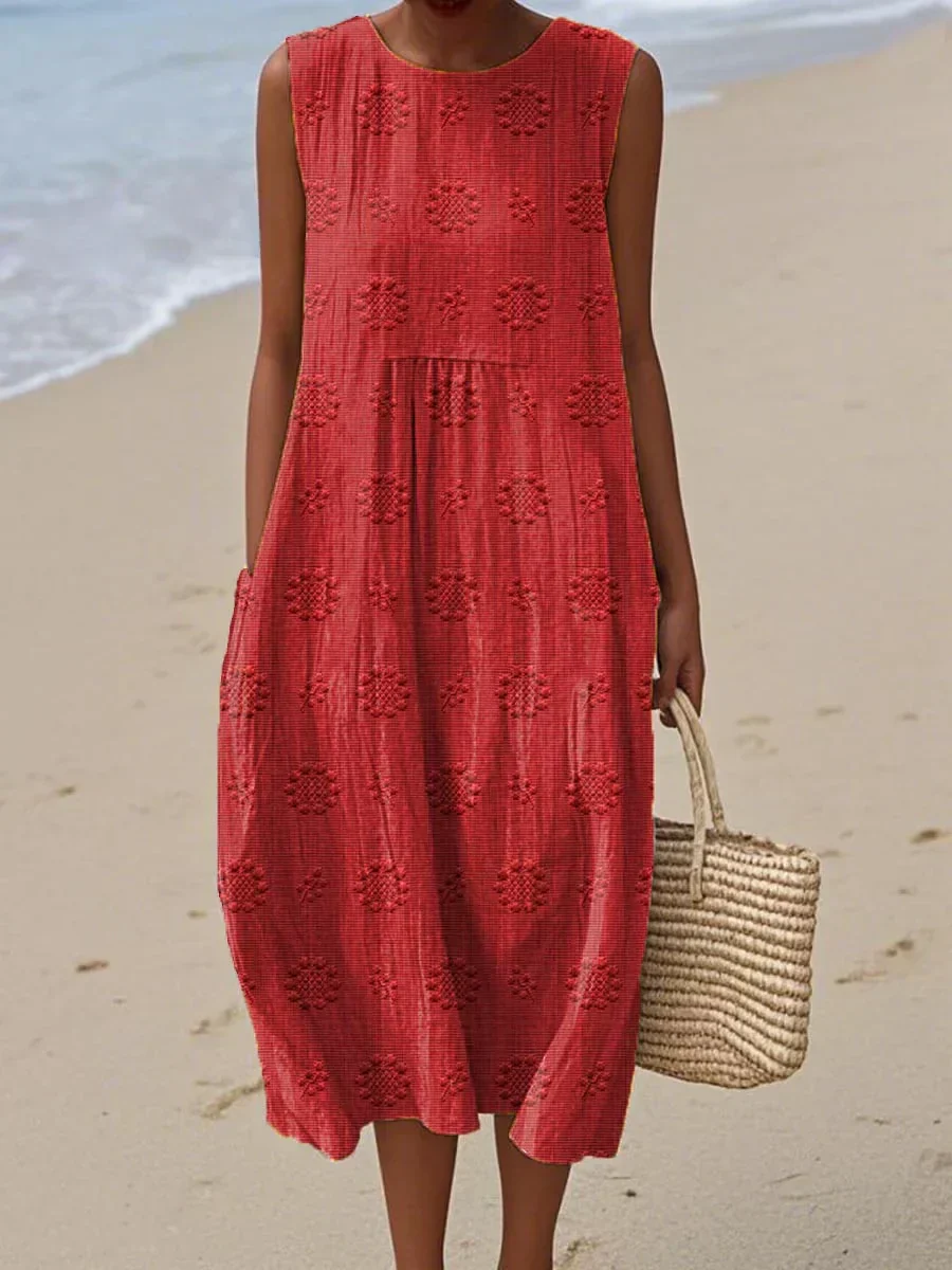 Ärmelloses Kleid mit Taschen - Image 5