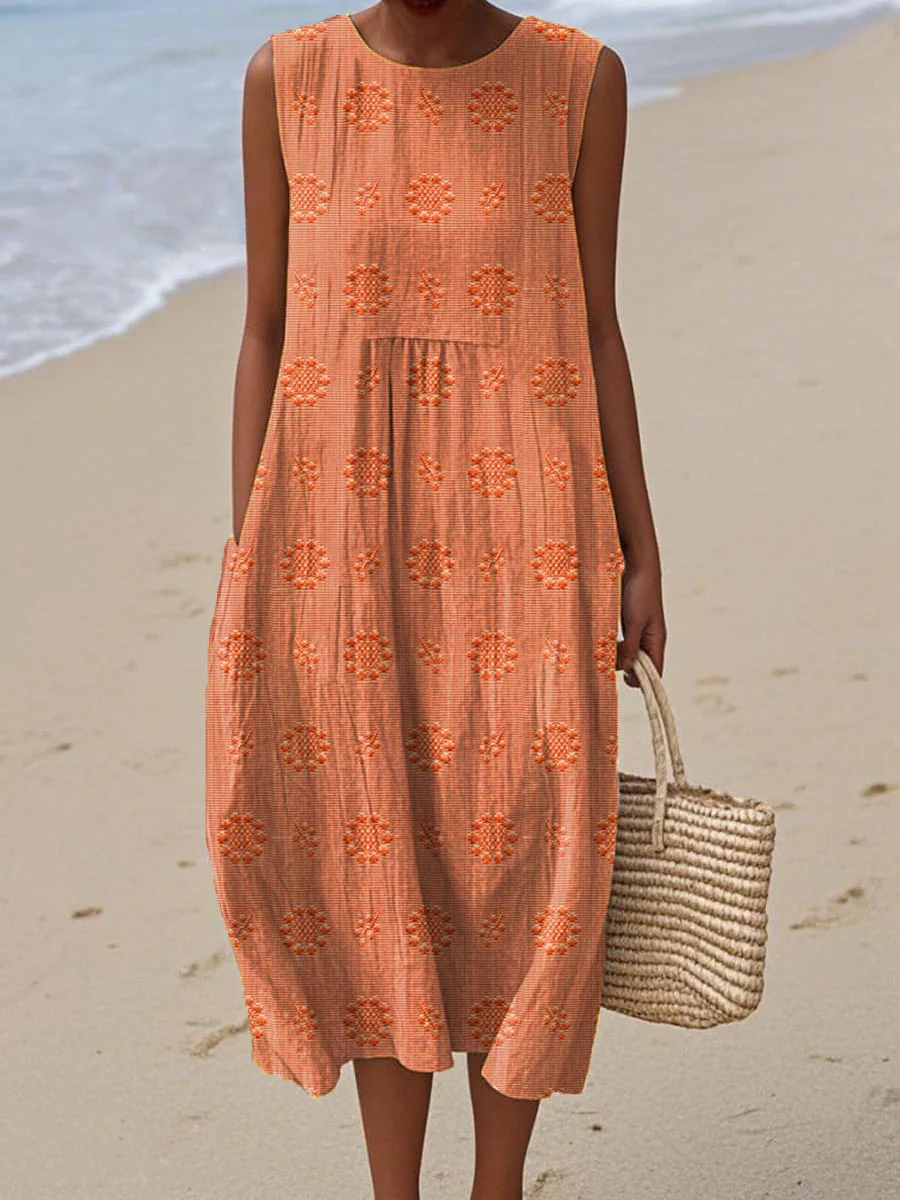 Ärmelloses Kleid mit Taschen - Image 6