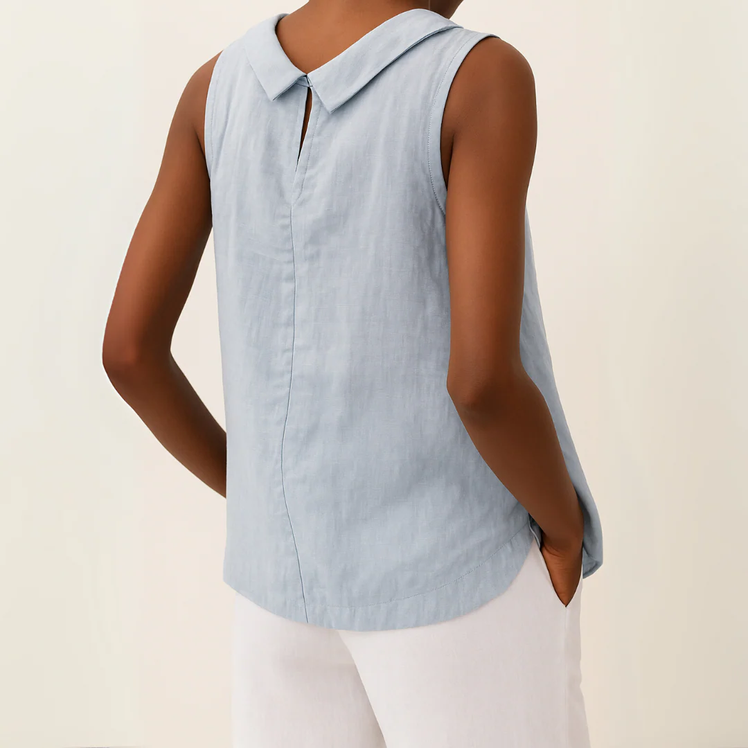 Ärmelloses Oberteil für Damen mit Rollkragen – Elegantes Sommer-Basic für jeden Anlass - Image 2