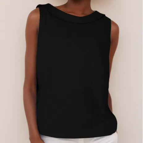 Franziska | Damen Ärmelloses Rollkragen Oberteil Locker – Top Rollkragen Ärmellos 2026 - Image 8